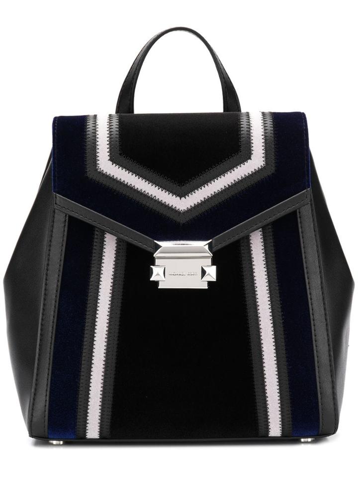 Michael Michael Kors Whitney Geometric Pattern Backpack - Black