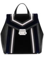 Michael Michael Kors Whitney Geometric Pattern Backpack - Black