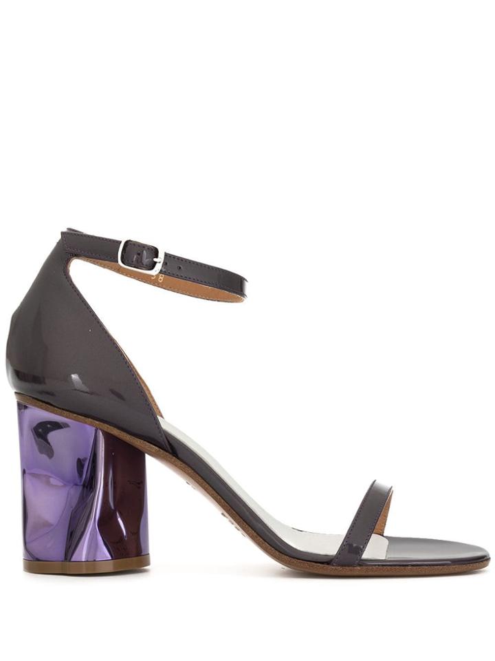 Maison Margiela Structured Heel Sandals - Purple
