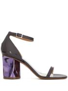 Maison Margiela Structured Heel Sandals - Purple