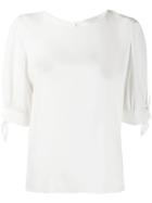 Etro Tie Sleeve Boxy Top - White