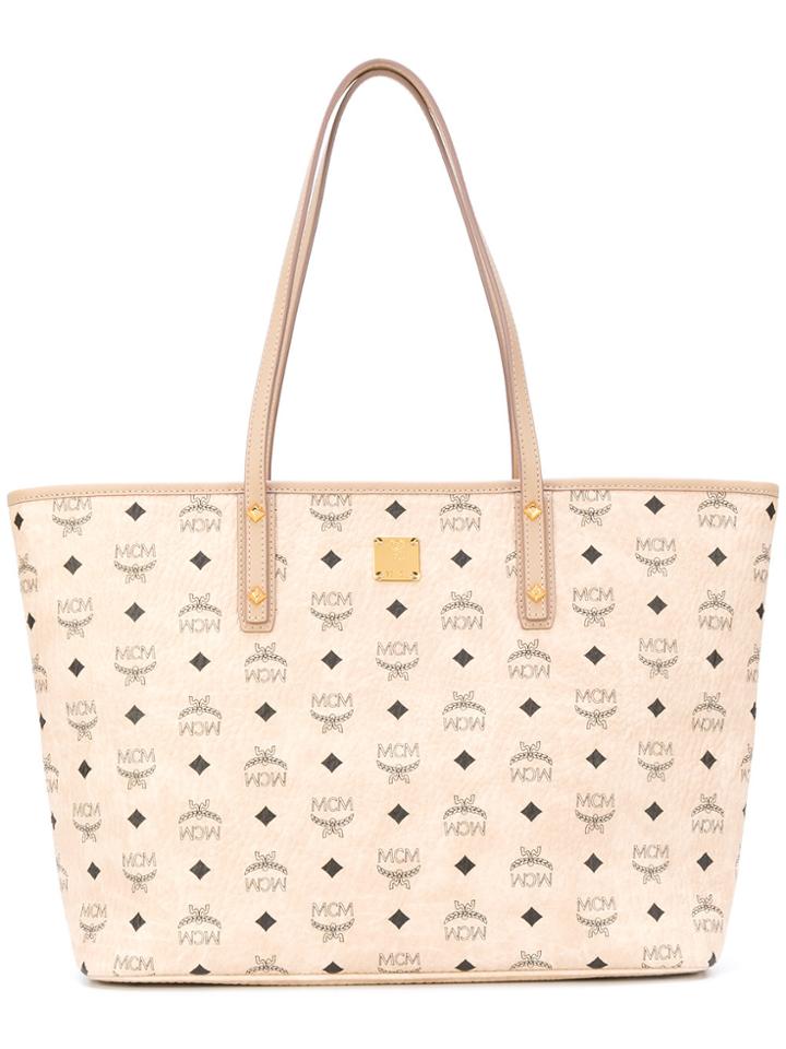 Mcm Anja Tote Bag - Nude & Neutrals