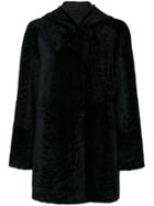 Drome Hooded Reversible Coat - Black