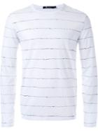T By Alexander Wang Scribble Print Longsleeved T-shirt, Men's, Size: Xs, White, Cotton