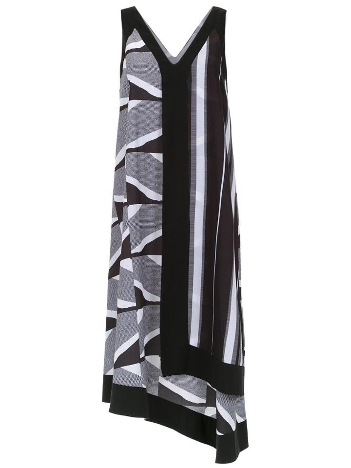 Mara Mac Midi Printed Dress - Black