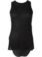 Haider Ackermann Rib Knit Tank Top, Women's, Size: Small, Black, Cotton/cashmere