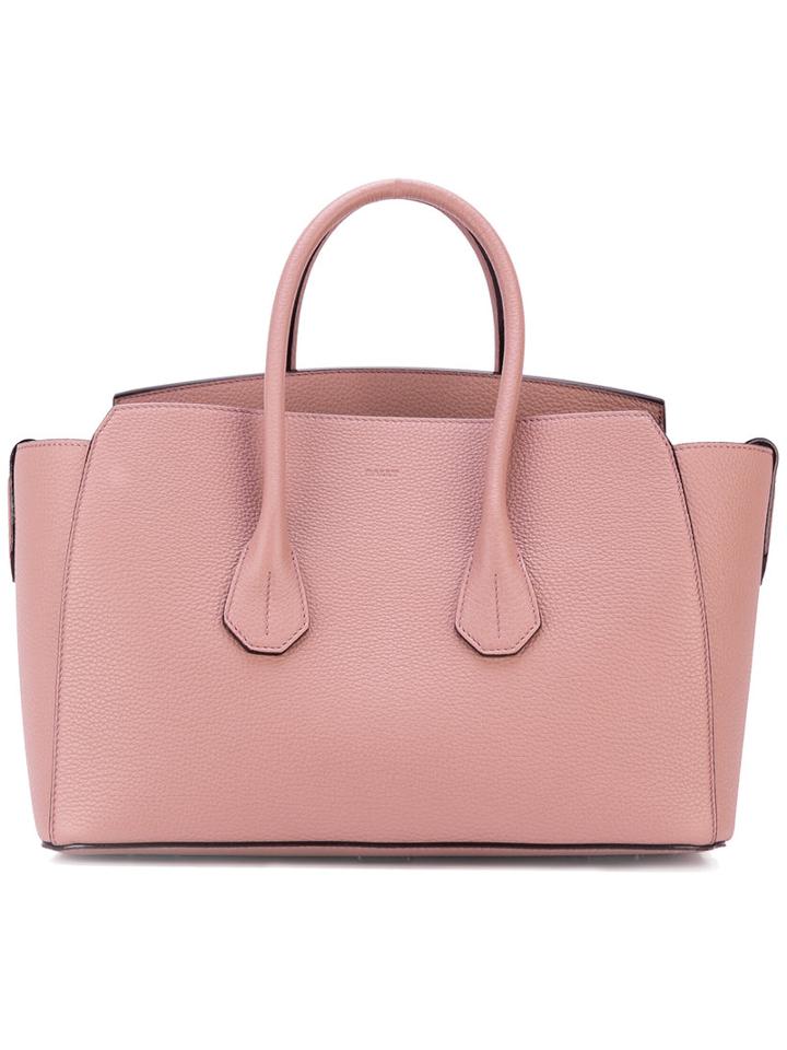 Bally Sommet Tote Bag, Women's, Pink/purple, Calf Leather