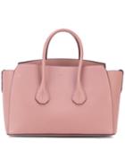Bally Sommet Tote Bag, Women's, Pink/purple, Calf Leather