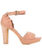 See By Chloé Scalloped Detail Sandals - Nude & Neutrals