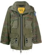 Diesel Panelled Field Jacket - Green
