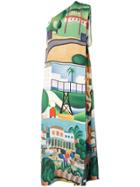 Osklen Osklen X Tarsila City Print Dress - Multicolour