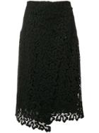Ermanno Scervino Lace Detail Wrap Skirt - Black