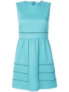 Red Valentino Perforated Shift Dress - Blue