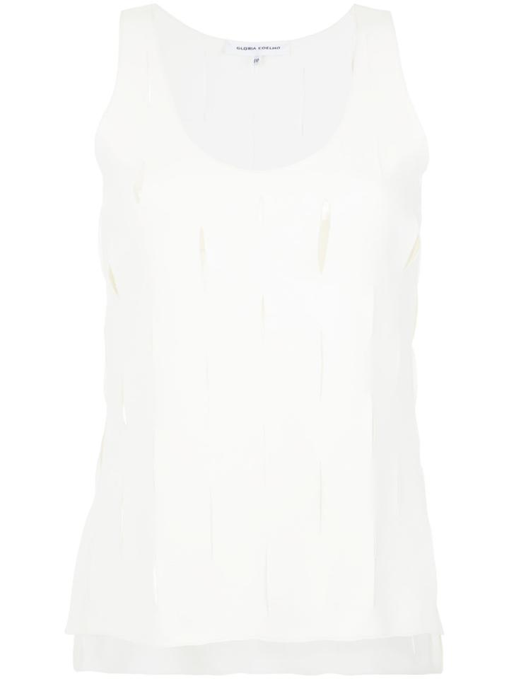 Gloria Coelho Cut Out Top - White