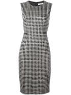 Max Mara Patterned Fitted Dress, Women's, Size: 42, Nude/neutrals, Virgin Wool/acetate/polyester