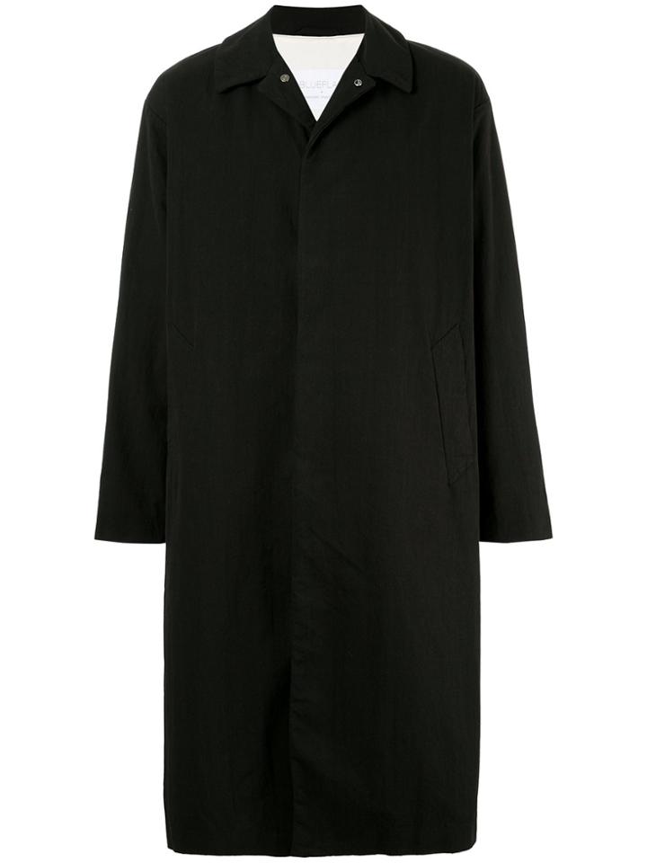 Blueflag + Kiminori Morishita Button Up Raincoat - Black
