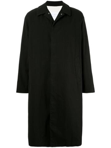 Blueflag + Kiminori Morishita Button Up Raincoat - Black
