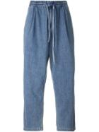 Juun.j Drawstring Jeans, Men's, Size: 46, Blue, Cotton/polyurethane