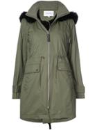 Derek Lam 10 Crosby Fox-trimmed Anorak With Detachable Faux Fur Vest -