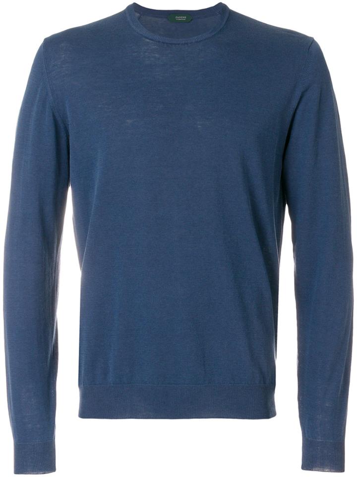 Zanone Long Sleeve T-shirt - Blue