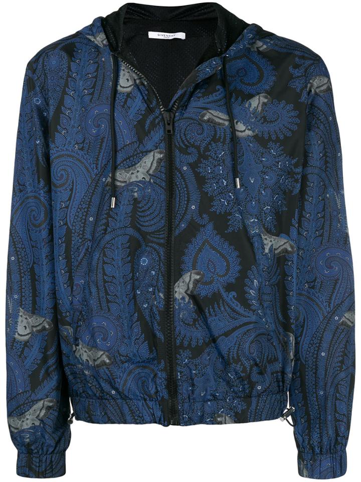 Givenchy Paisley Butterfly Windbreaker - Blue