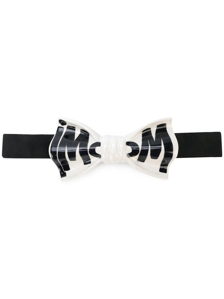 Cor Sine Labe Doli Ceramic Logo Bow Tie - Black