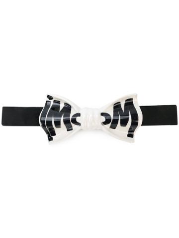 Cor Sine Labe Doli Ceramic Logo Bow Tie - Black