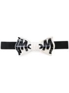Cor Sine Labe Doli Ceramic Logo Bow Tie - Black