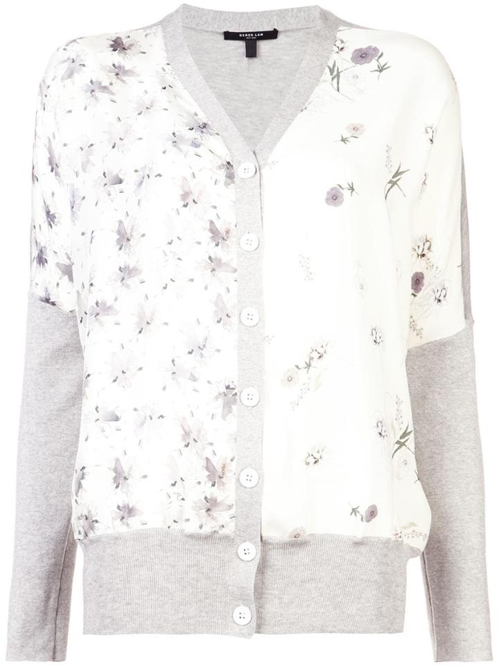 Derek Lam Floral Print Cardigan - White