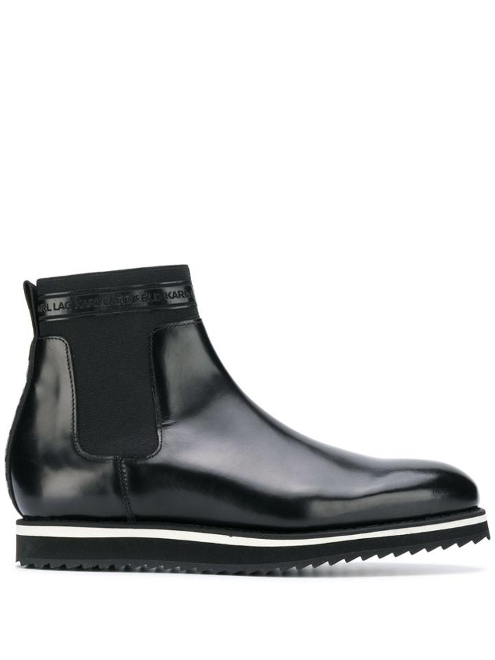 Karl Lagerfeld Nettuno Chelsea Boots - Black