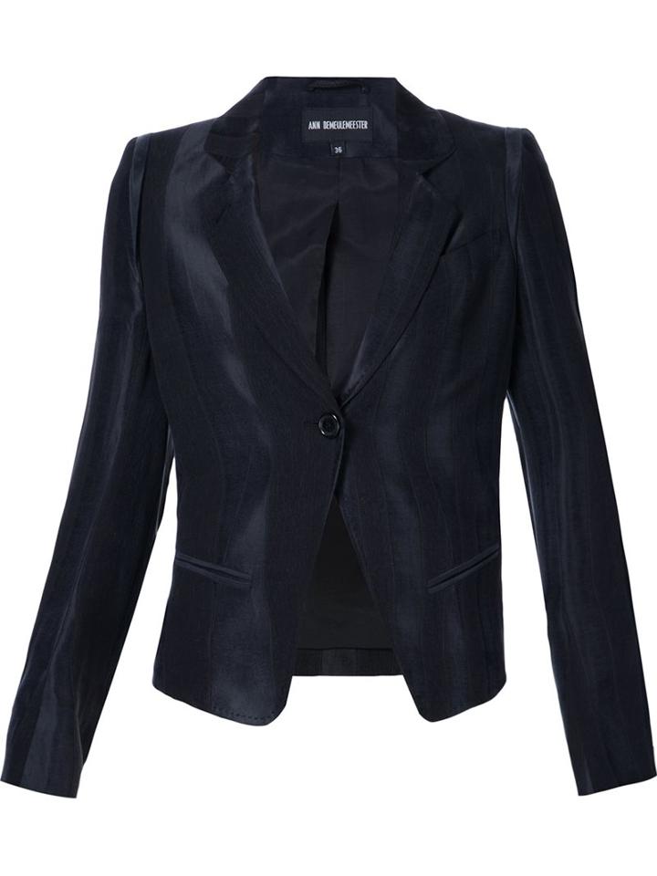 Ann Demeulemeester 'warbler' Jacket, Women's, Size: 38, Black, Cupro/viscose