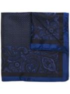 Etro Paisley Embroidered Scarf - Blue