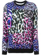 Versace 'wild Patch' Sweatshirt, Women's, Size: 38, Cotton/viscose/polyester/spandex/elastane