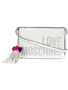 Love Moschino Logo Print Crossbody Bag - White