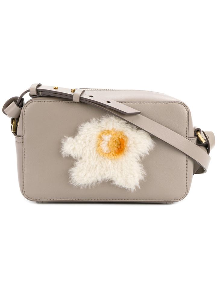 Anya Hindmarch Egg Appliqué Crossbody Bag - Grey