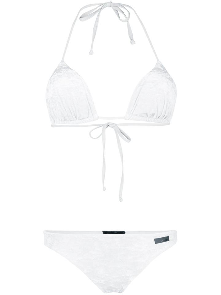 Rrd Velvet Knit Bikini Set - Grey