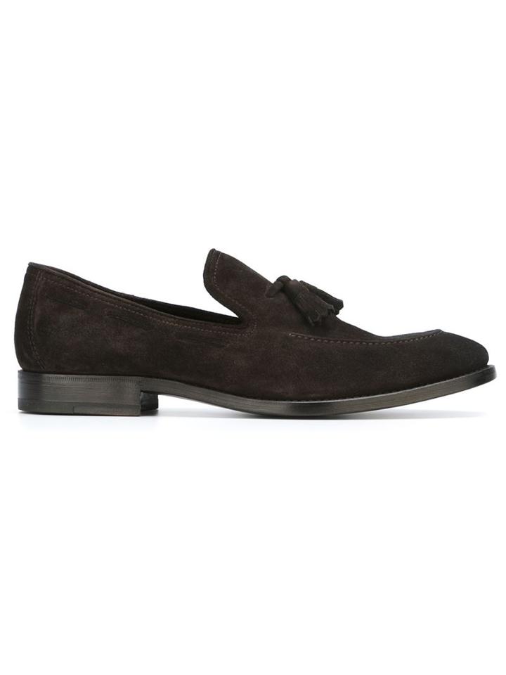 Henderson Baracco Tassel Detail Loafers, Men's, Size: 41.5, Brown, Leather/suede