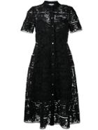 Zimmermann 'gossamer' Lace Shirt Dress, Women's, Size: 3, Black, Polyester/spandex/elastane/cotton