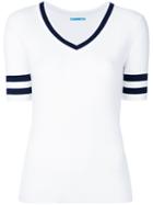 Guild Prime - Short Sleeve Banded Sweater - Women - Cotton/nylon/rayon - 36, White, Cotton/nylon/rayon