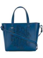 Salvatore Ferragamo - Medium Bonnie Tote - Women - Calf Leather - One Size, Blue, Calf Leather