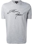 Emporio Armani - Logo Print T-shirt - Men - Cotton - S, Grey, Cotton