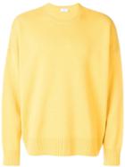 Ami Alexandre Mattiussi Oversize Fit Crewneck Sweater - Yellow