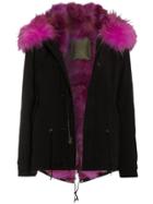 Mr & Mrs Italy Mini Fur Lined Parka Jacket - Black