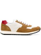 Car Shoe Lace-up Low-top Sneakers - Brown