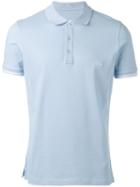 Fay Embroidered Logo Polo Shirt, Men's, Size: Small, Blue, Cotton/spandex/elastane