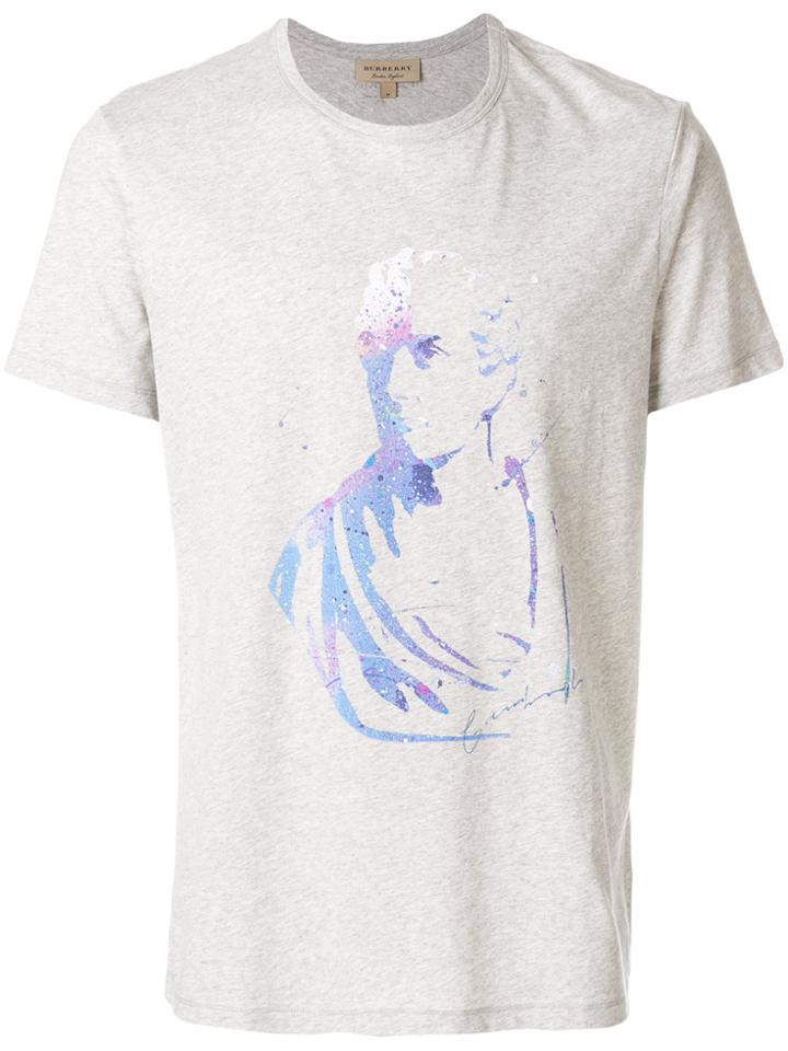 Burberry Bust Print T-shirt - Grey