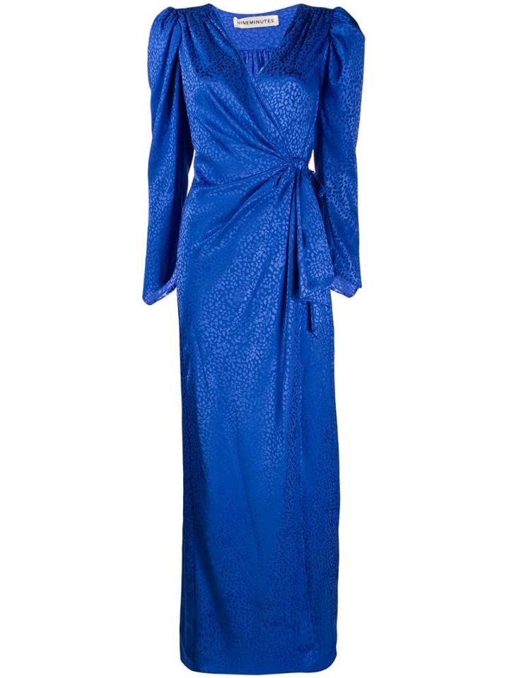 Nineminutes Knot Detail Dress - Blue