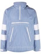 Comme Des Garçons Shirt Striped Hoodie - Blue