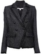 Veronica Beard Metallic Detail Blazer - Black