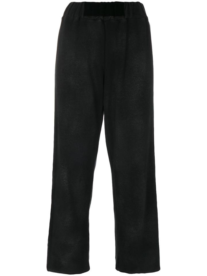 Avant Toi Cropped Trousers - Black